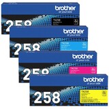 Brother TN-258 BK, C, M, Y Set of 4 Colour Laser Toners