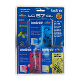 Brother LC-57 Cyan, Magenta & Yellow Colour Value Pack