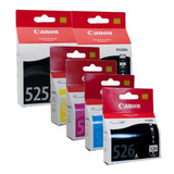 Canon 2 x PGI-525BK + 1 x CLI-526BK,C,M,Y Value Pack