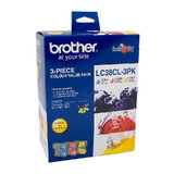 Brother LC-38CL 3PK Cyan, Magenta & Yellow Colour Pack