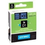 Dymo D1 Label Cassette 19mmx7m (SD45806) - Black on Blue