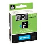 Dymo D1 Label Cassette 24mmx7m (SD53710) - Black on Transparant