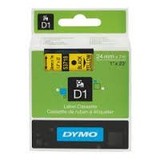 Dymo D1 Label Cassette 24mmx7m (SD53718) - Black on Yellow