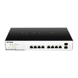 D-Link 10-Port Smart Managed Switch with 8 PoE and 2 SFP ports (130W)