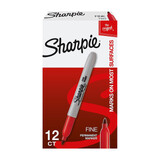 Sharpie FP PermMrk NP Red Bx12