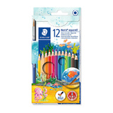 Staedtler Noris Club Aquarell Watercolour Pencils - Box of 12 - Assorted Colours