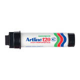 Artline 120 Permanent Marker 20mm Wedge Black Bx6