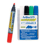 Artline 579 Whiteboard Marker 5mm Chisel Astd Wlt4