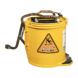 Cleanlink H/Duty Mop Bucket Metal Wringer 16L Ylw