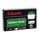 Esselte System Cards 127X76mm (5X3) White Pk100