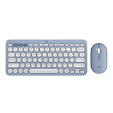 Logitech K380S Pebble 2 Combo Wireless Keyboard &amp; Mouse (Blue)