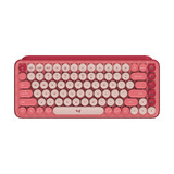 Logitech POP Keys Wireless Mechanical Emoji Keyboard (HeartBreaker Rose)