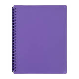 Marbig Refillable Display Book 20 Pocket Purple