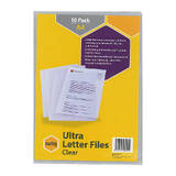 Marbig Letter File A4 Ultra Clear Pk10