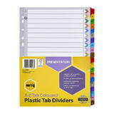 Marbig Indices &amp; Dividers A-Z Tab Reinf A4 Colour