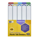 Marbig Indices &amp; Dividers 5 Tab Reinf A3 Landscape