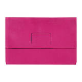 Marbig Slimpick Foolscap Document Wallet Pink