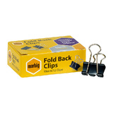 Marbig Fold Back Clips 19mm Box 12