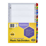 Marbig Indices &amp; Dividers 1-31 Tab Reinf A4 Colour