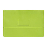 Marbig Slimpick F/C Document Wallet Brt Green Pk10