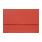 Marbig Slimpick F/C Document Wallet Brt Red Pk10