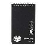 Spirax P541 PP Notebook 96 Pgs Blk T/O Pk5