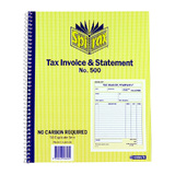 Spirax 500 Tax Inv &amp; Statement Quarto 250X200 Pk5