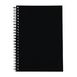 Spirax 512 Hard Cover Book A4 200 Page Black Pk5