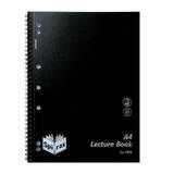 Spirax P906 PP Lecture Book A4 140 Page Black Pk10