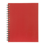 Spirax 512 Hard Cover Book A4 200 Page Red Pk5