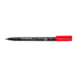 Staedtler Lumocolour 0.6mm Fine Permanent Pen - Box of 10 - Red