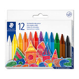 Staed Jumb Rd Wax Crayon Bx12