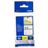 Brother TZe-S251 Black on White - Strong Adhesive Laminated Labelling Tape - 24mm x 8 Metres