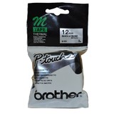 Brother M-931 Black on Silver Non Laminated - Metallic Tape - 12mm x 8M