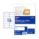 Avery Label General Use L7162GU 99.1x34mm - 16Up Box 100