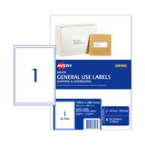 Avery Label General Use L7167GU 199.6x289.1mm - 1Up Box 100