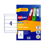 Avery LIP Label Filing L7171 200x60mm - 4Up Pack 25