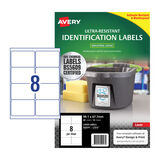 Avery Laser Label Outdoor L7914 99.1x67.7mm - 8Up Pack 10