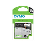 Dymo D1 Black on White 12mm x 7m Pk2