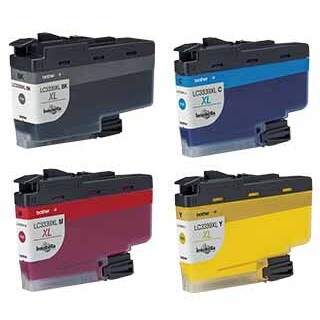 Brother LC-3339XLBK, C, M, Y Set of 4 Super High Yield Inkjet Cartridges