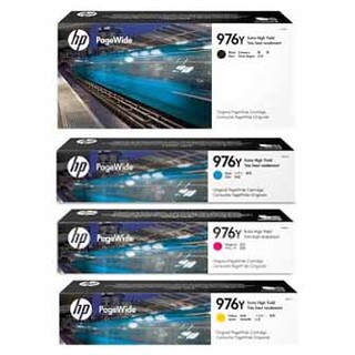 HP 976Y BK, C, M, Y Set of 4 Extra High Yield Inkjet Cartridges