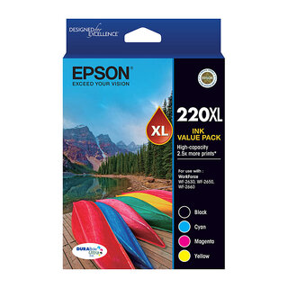 Epson 220 4 High Yield Ink Value Pack