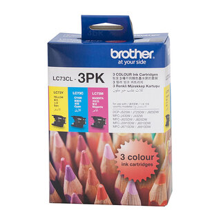 Brother LC-73 C,M,Y Ink Cartridges