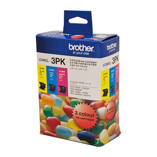 Brother LC-40CL3PK Cyan, Magenta & Yellow Colour Pack