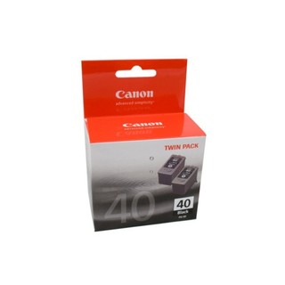 Canon PG-40 FINE Black Ink Cartridge - Twin Pack