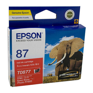 Epson T0877 Red Ink Cartridge