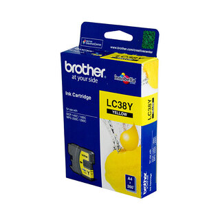 Brother LC-38Y Yellow Ink Cartridge