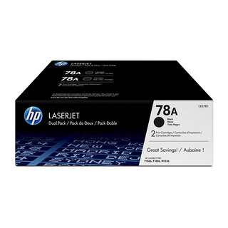 HP 78A / CE278A Black Toner Cartridge - Twin Pack