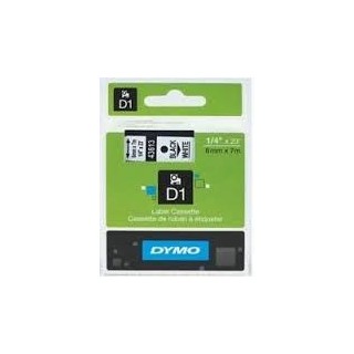 Dymo D1 Label Cassette 6mm x7m (SD43613) - Black on White