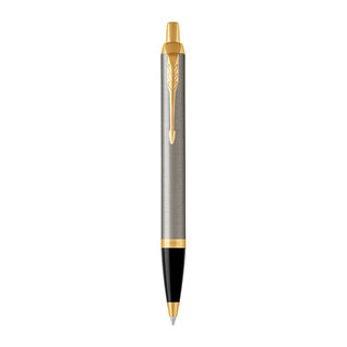 Parker IM Brushed Metal Ballpoint Pen Blue Tip